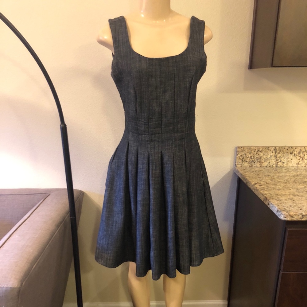Denim flare/skater dress